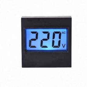 AC Voltmeter - D91-21 LCD 3 Wire Digital Voltage Regulator Panel Meter
