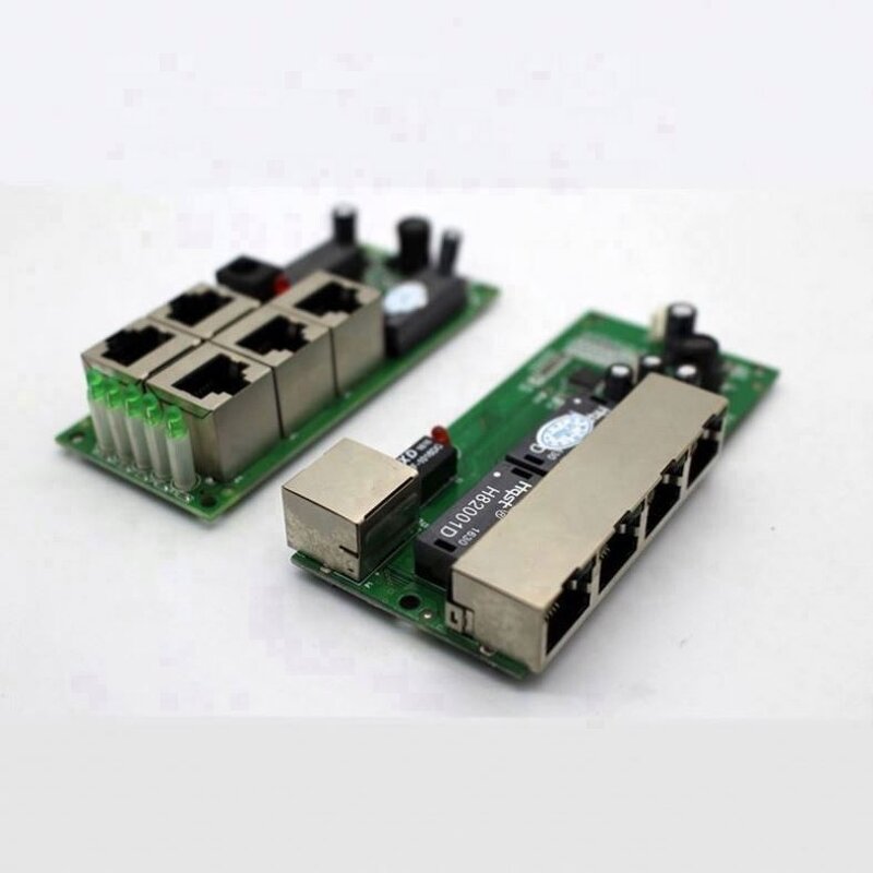 Ethernet Module - 5 Port HUB PCB Board Network Switches Module