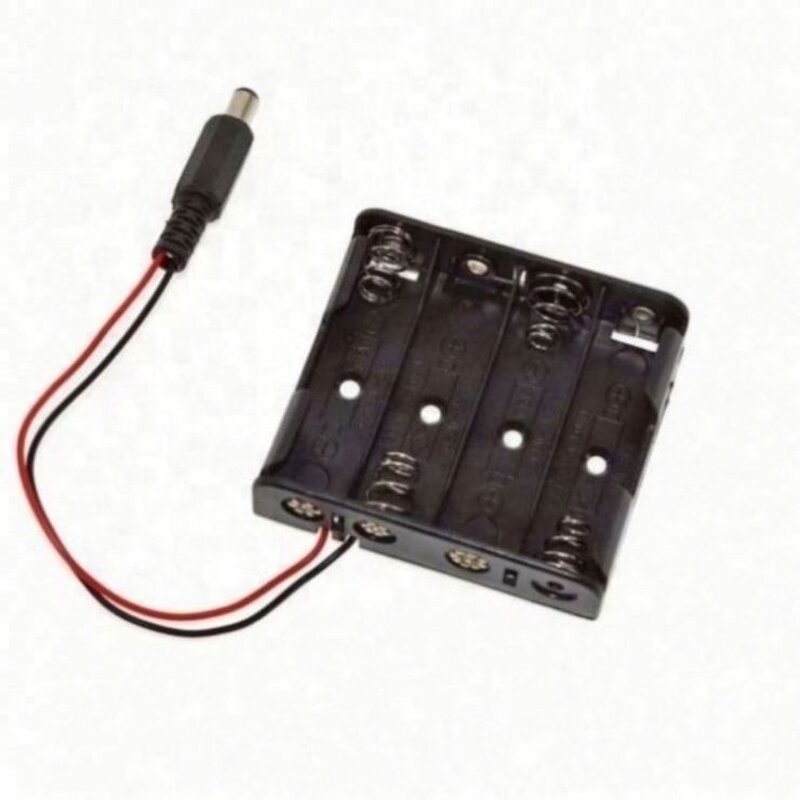 Battery Box Manufacturer - 4 Sections Plastic With Switch and Cover Battery Holder