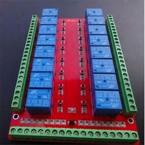 Relay Module Manufacturer - RM16HLE 16-channel 5V/12V/24V Low/High Level Isolated
