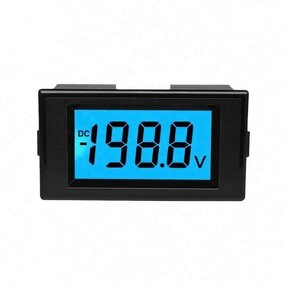 Digital Voltmeter - D69-230 LCD DC Voltage Panel Mount Meter