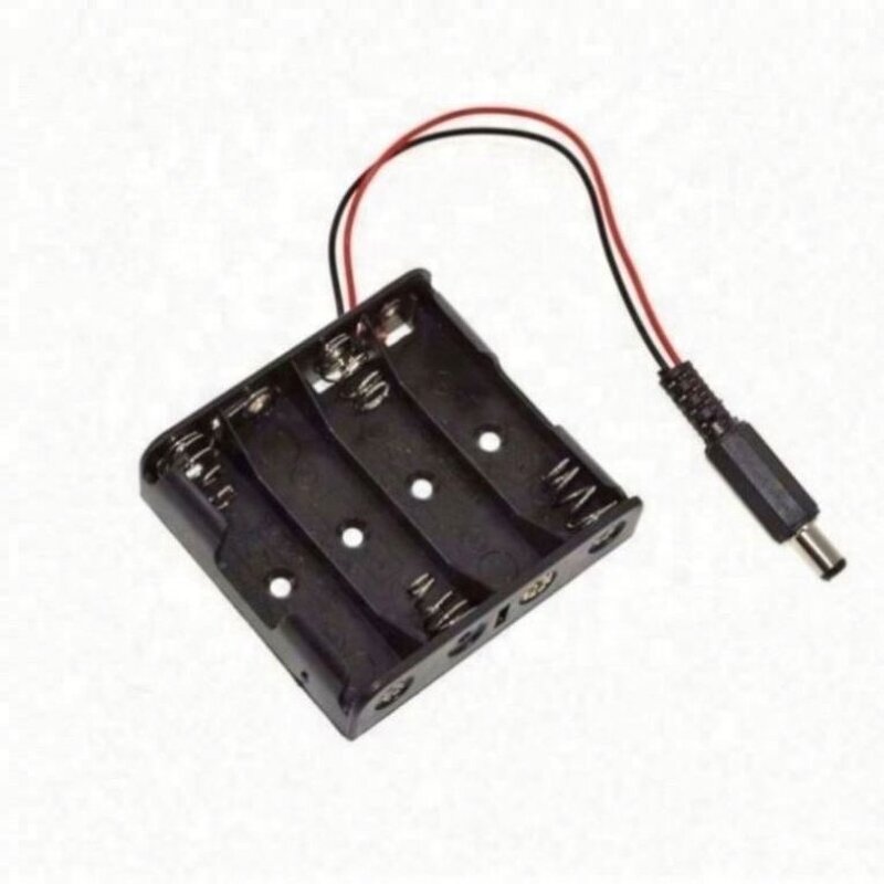 Battery Box Manufacturer - 4 Sections Plastic With Switch and Cover Battery Holder