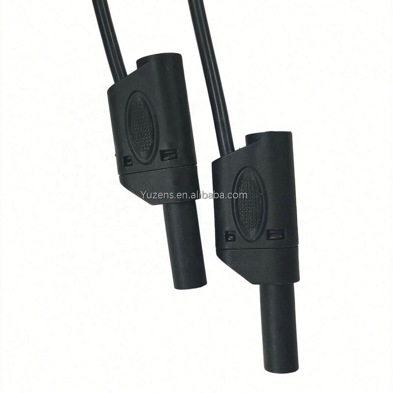 Test Cable Manufacturer - 4MM Banana 0.5M 14AWG Black/Red DCC Power Line