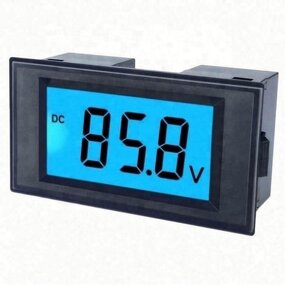 Digital Voltmeter - DC40-100V LCD 2-wires Voltage Tester Panel Meter