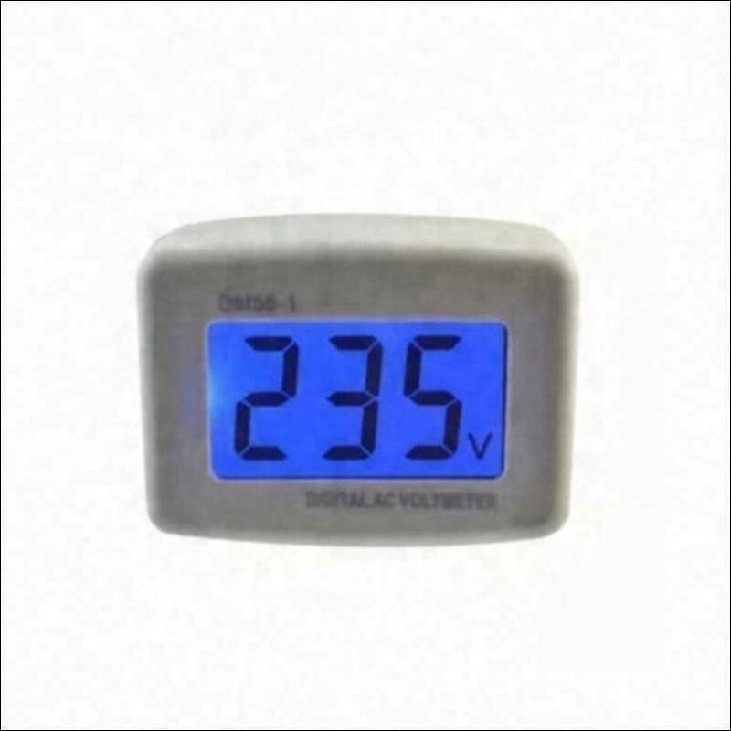 Digital Voltmeter - DM55-1 AC100-300V LCD Flat American Plug Panel Meter