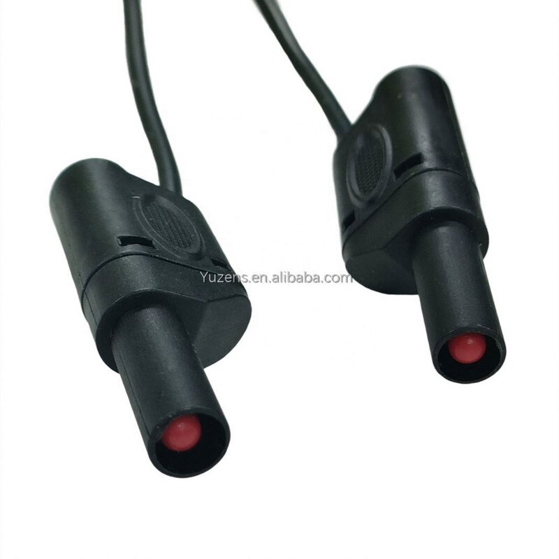 Test Cable Manufacturer - 4MM Banana 0.5M 14AWG Black/Red DCC Power Line