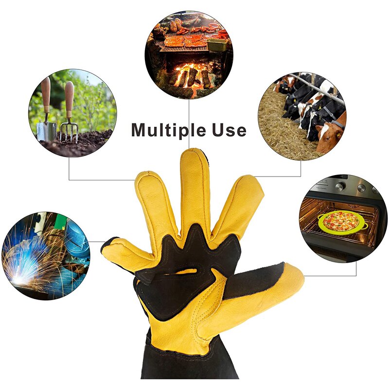 Tig Welding Gloves Manufacturer - Swelder 14inch Premium Palm Thumb Index Finger Reinforced