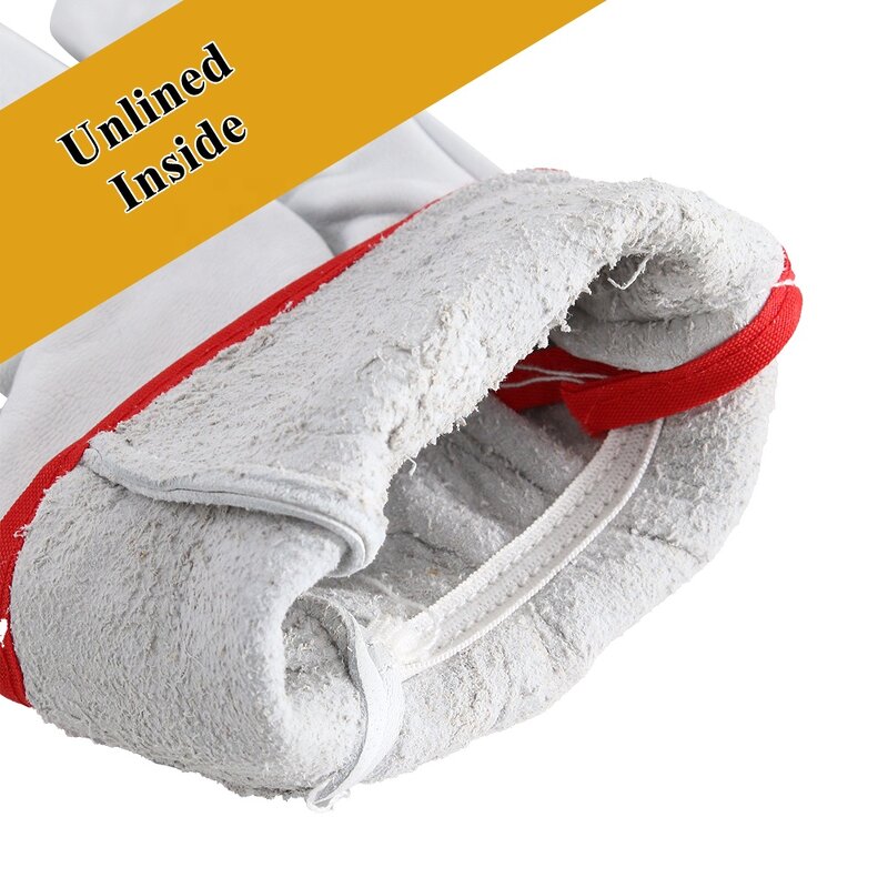 Work Gloves Manufacturer - Swelder 2024 Economic CE 10inch Grain Goatskin Leather for Driving Garden