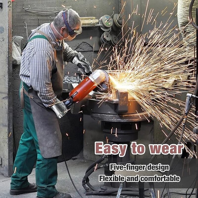 Welding Gloves Manufacturer - Swelder 55CM Long Gaunlet High Temperature Aluminized for Smelting metal Industry