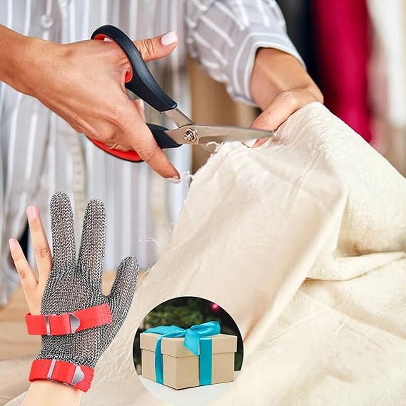 Cut Resistant Glove Manufacturer - SUNSHINE Factory 316L Stainless Wire 3 Fingers Chainmail for Meat Industrial