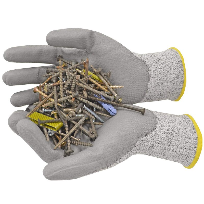 Safety Work Gloves Manufacturer - SUNSHINE Anti-Cut PU Coated Level 5 Cut Resistant for Construction