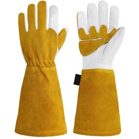 Tig Welding Gloves Manufacturer - High Dexterity Top Grain Leather 16inch Goat Skin and Cowhide