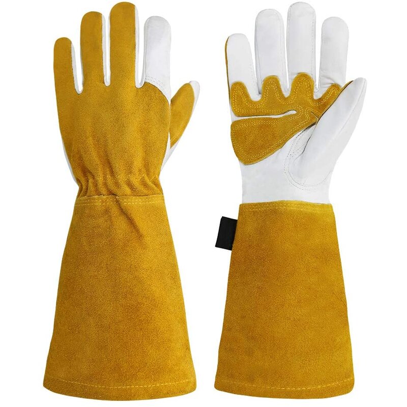 Tig Welding Gloves Manufacturer - High Dexterity Top Grain Leather 16inch Goat Skin and Cowhide