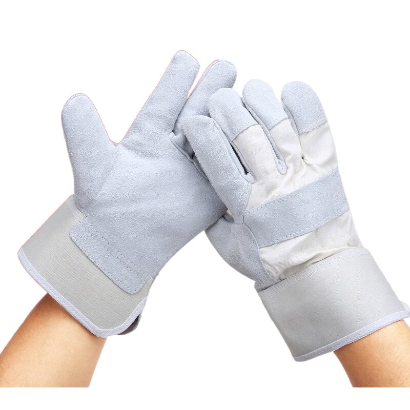 Work Gloves Manufacturer - Swelder 10.5 Inch Unisex Natural Cow Split Leather Canadian
