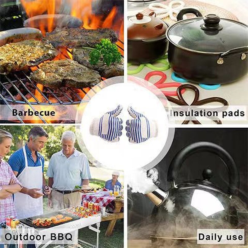 BBQ Grill Gloves Manufacturer - Customized OEM Extreme Heat Resistant for Barbecue Oven Grill