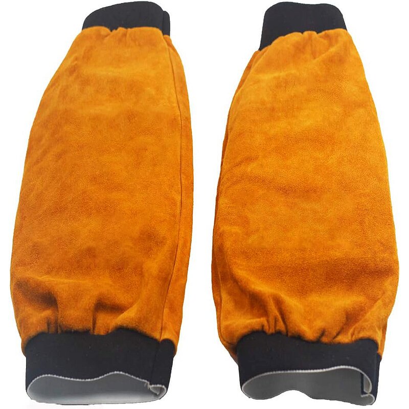 Welding Sleeves Manufacturer - SWELDER 2025 Yellow Leather Heat Flame Resistant Arm Protection with Kevlar