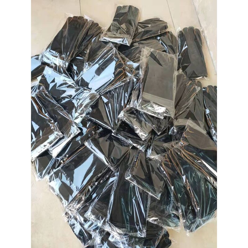 BBQ Glove Manufacturer - Swelder 14inch Premium Black Cowhide Leather Heat Resistant with Cotton Liner