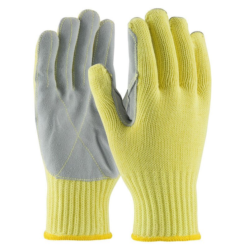 Heat Proof Gloves Manufacturer - Swelder Thumb Crotch Fire Flame Retardant Aramid and Leather
