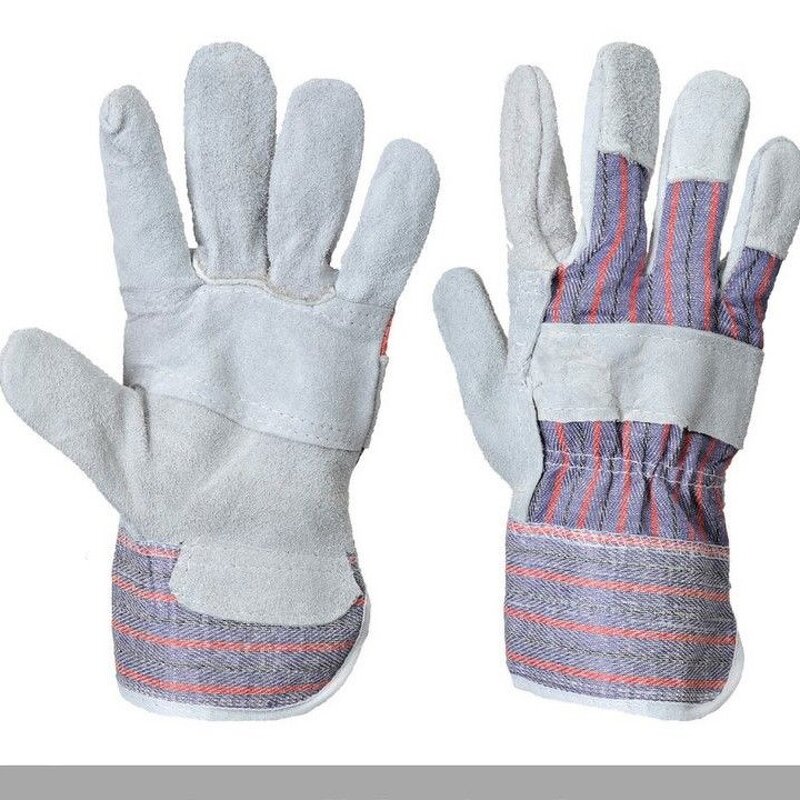 Work Gloves Manufacturer - Swelder 10.5 Inch Canadian Patch Palm Cow Split Leather Rigger