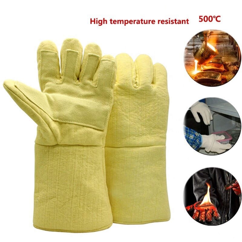Work Gloves Manufacturer - Swelder Aramid 500°C High Temperature Heat Resistance with Cotton Liner for Furnace