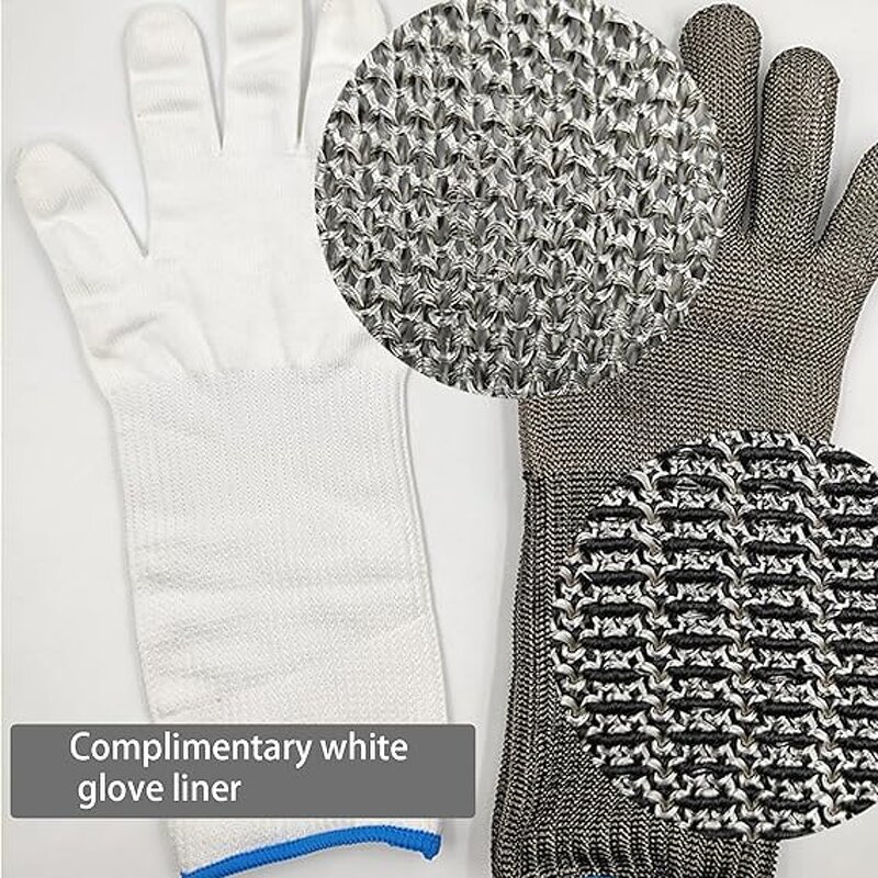 Cut Resistant Gloves Manufacturer - Sunshine 36CM Arm Protection Sleeves Level 9 316L Stainless Steel