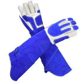 Protective Gloves Manufacturer - SUNSHINE 18inch Pet Handing Cat Holder Anti-bite Scratch Resistant Cow Leather