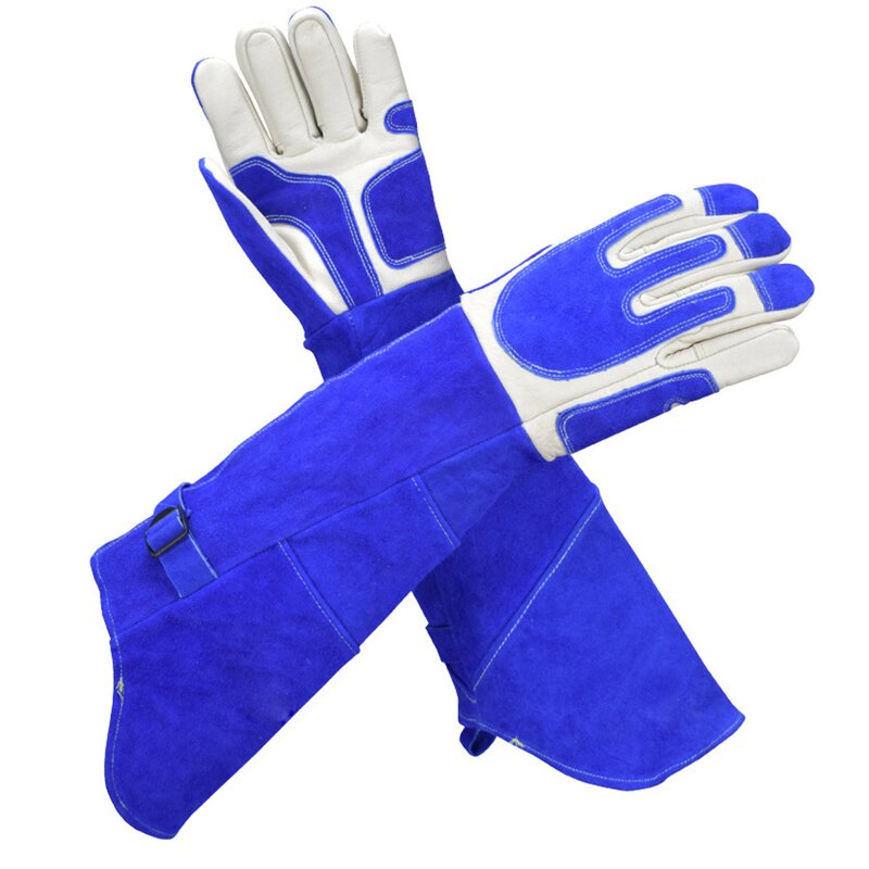 Protective Gloves Manufacturer - SUNSHINE 18inch Pet Handing Cat Holder Anti-bite Scratch Resistant Cow Leather
