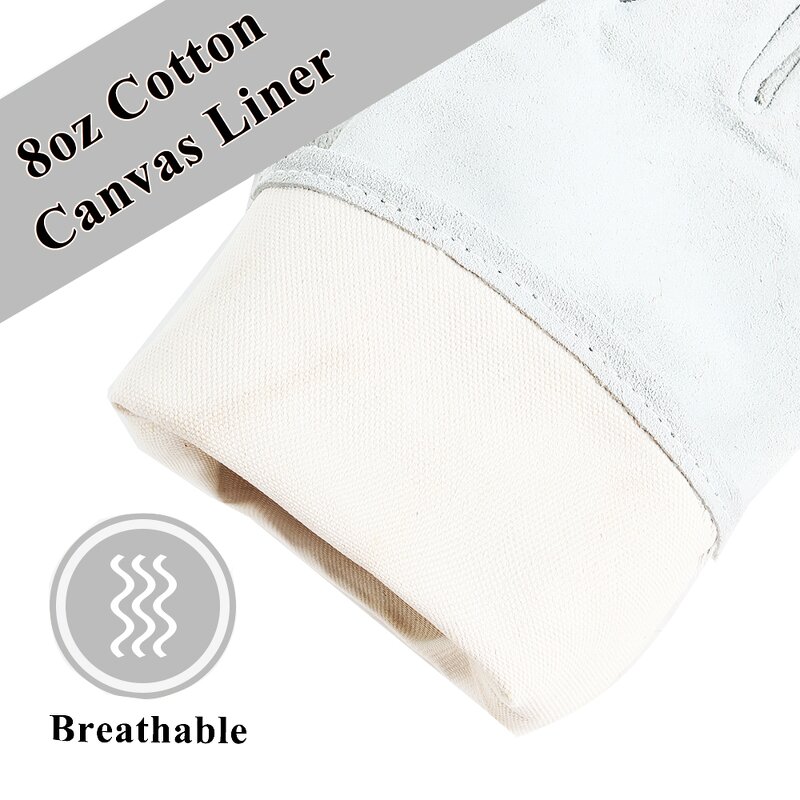 Welding Gloves Manufacturer - Swelder 14" Length F8800 Natural Shoulder Split Cowhide Heat Resistant Stick