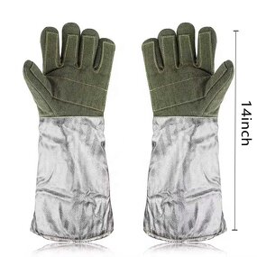High Temperature Gloves Manufacturer - Swelder Extremely Resistant to 1000°C Carbon Fiber Aluminum Foil for Metallurgy