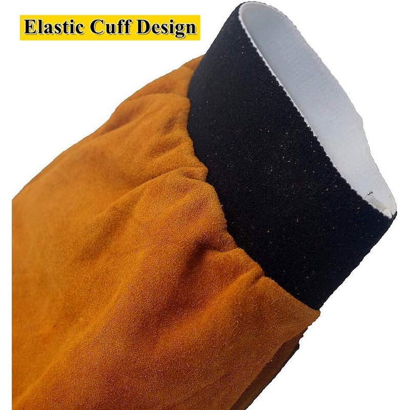Welding Sleeves Manufacturer - SWELDER 2025 Yellow Leather Heat Flame Resistant Arm Protection with Kevlar