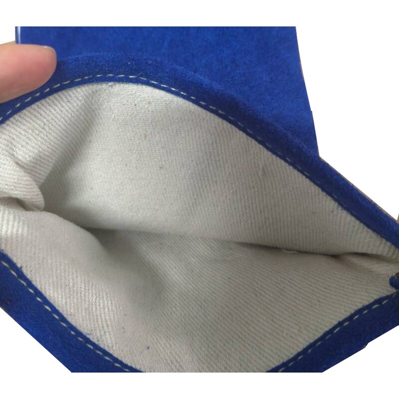 Welding Gloves Manufacturer - Swelder 14inch Blue Cowhide Leather Heat Resistant with Liner