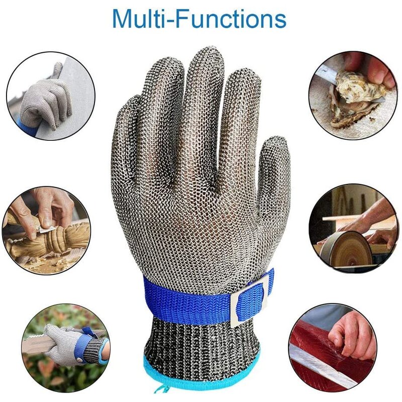Cut Resistant Gloves Manufacturer - Level 9 Durable Rustproof Stainless Steel Mesh Metal Wire