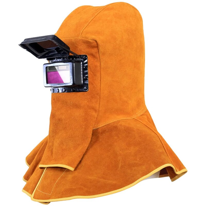 Welding Hood Manufacturer - SWELDER 2025 Hot Sale Yellow Cowhide Leather with Lens