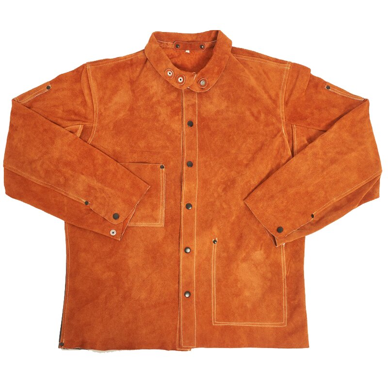 Welding Jacket Manufacturer - Swelder Premium Heavy Duty Split Cowhide Leather Flame-Resistant for Stick Welding