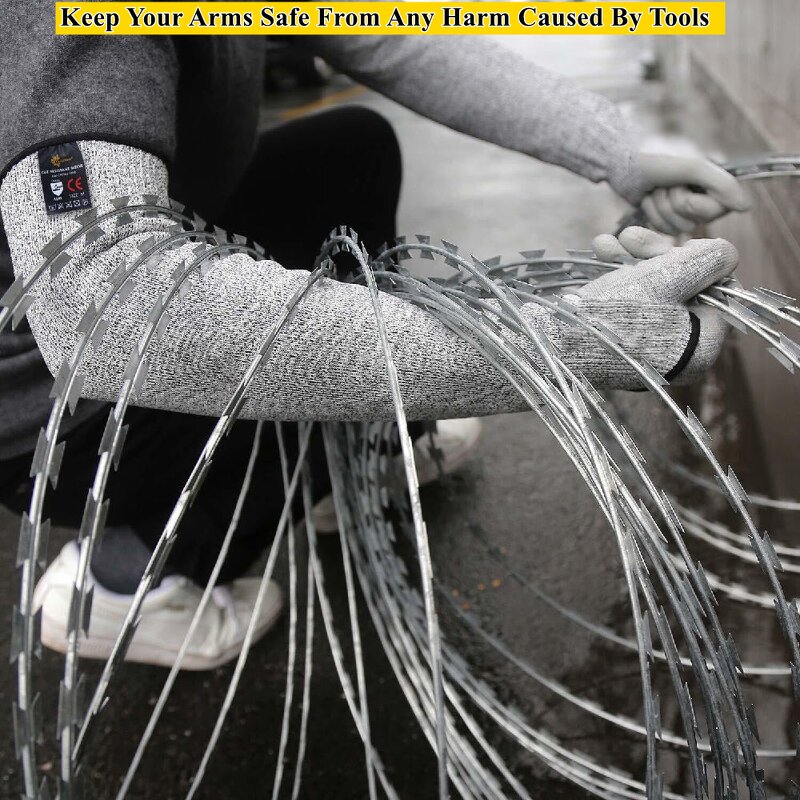 Arm Sleeves Manufacturer - SUNSHINE 45CM Level 5 Cut Resistant Arm Guard for Biting Pet Grooming Farming Sports