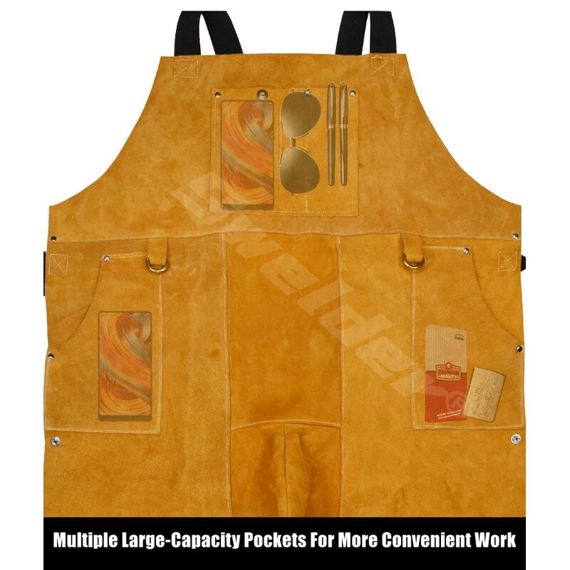 Welding Pants Manufacturer - Swelder 2025 Premium Heavy Duty Split Leather Heat Flame Resistant Leg Protection