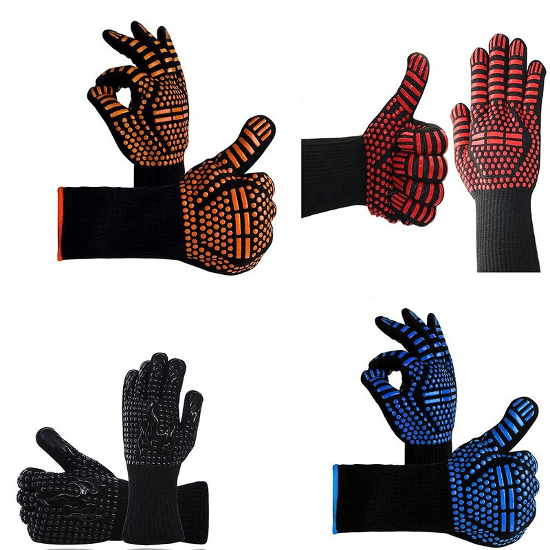 BBQ Grill Gloves Manufacturer - Sunshine CE 932F /1472F Extreme Heat Resistant Kitchen Cooking Oven Mitt