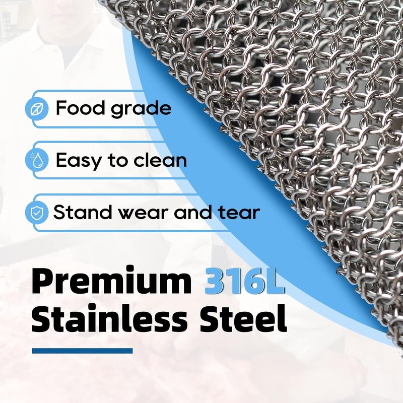 Cut Proof Gloves Manufacturer - Sunshine Highest Level 316L Stainless Steel Chainmail for Meat Cutting