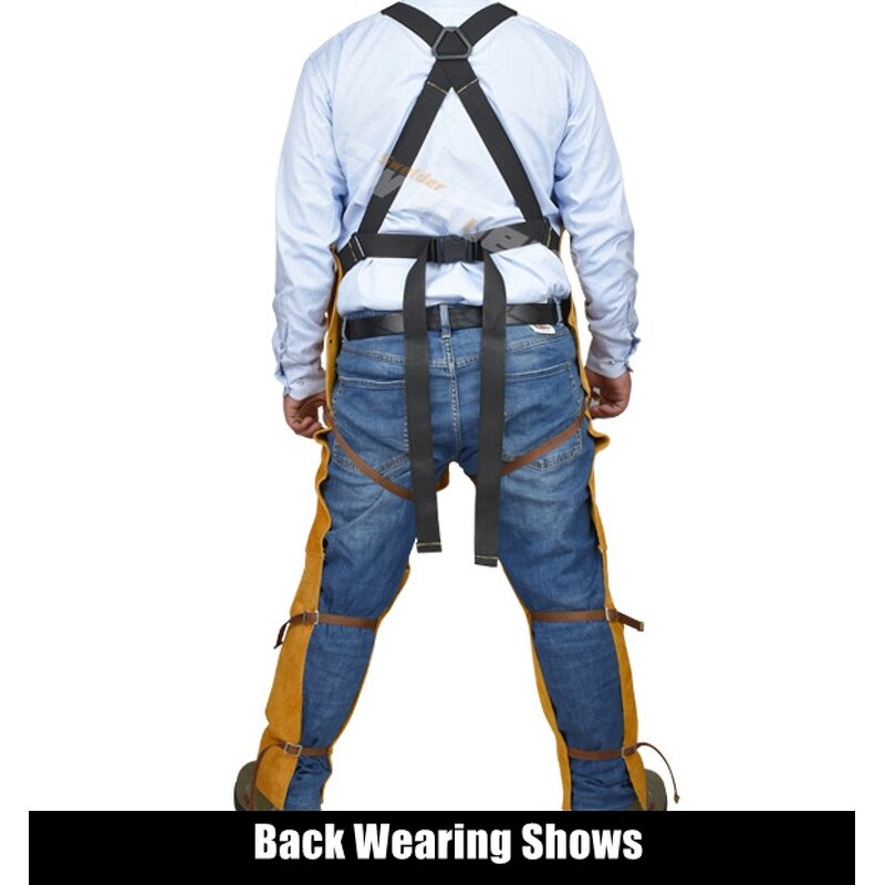 Welding Pants Manufacturer - Swelder 2025 Premium Heavy Duty Split Leather Heat Flame Resistant Leg Protection
