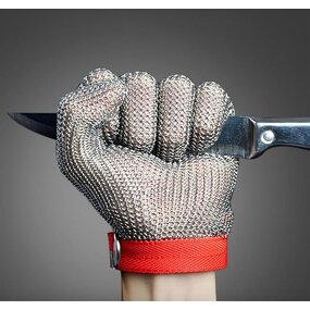 Cut Resistant Gloves Manufacturer - SUNSHINE 316L S M L XL Level 9 Stainless Chainmail for Meat Cutting