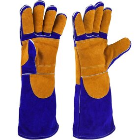 Welding Gauntlet Gloves Manufacturer - Swelder 2024 Hot Sale 16inch Factory Premium Heat-Resistant Leather BBQ