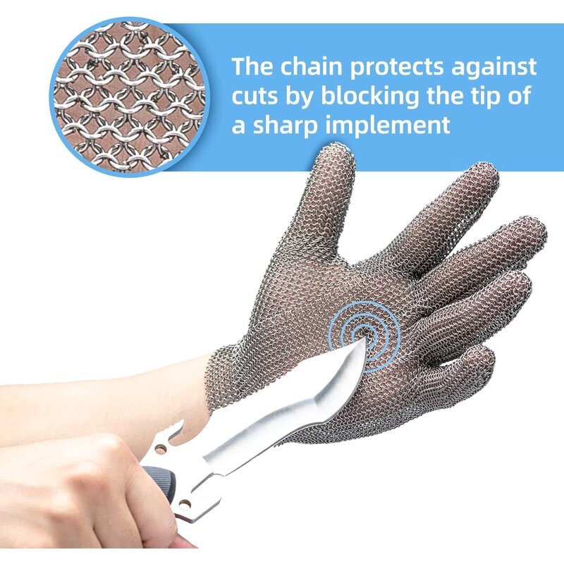 Cut Proof Gloves Manufacturer - Sunshine Highest Level 316L Stainless Steel Chainmail for Meat Cutting