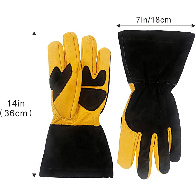 Tig Welding Gloves Manufacturer - Swelder 14inch Premium Palm Thumb Index Finger Reinforced