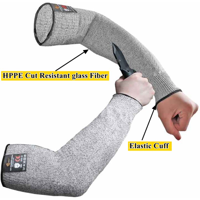 Arm Sleeves Manufacturer - SUNSHINE 45CM Level 5 Cut Resistant Arm Guard for Biting Pet Grooming Farming Sports