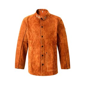 Welding Jacket Manufacturer - Swelder Premium Heavy Duty Split Cowhide Leather Flame-Resistant for Stick Welding