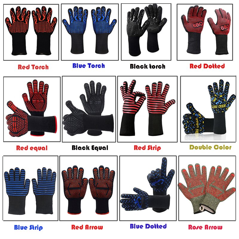 BBQ Gloves Manufacturer - Sunshine Hot Sale CE Cerfied Oven Grill Heat Resistant for Burns