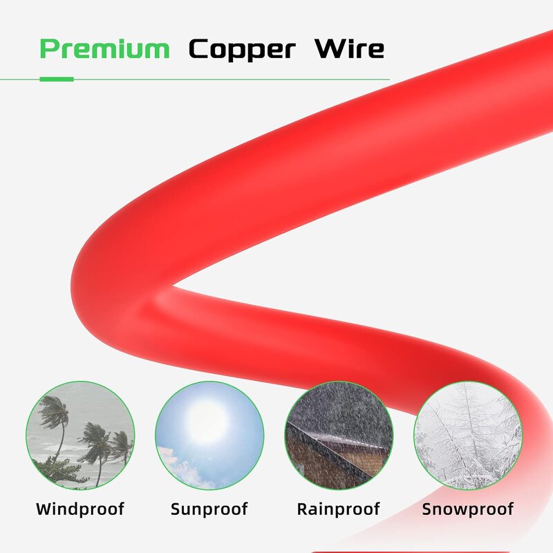 Solar Panel Cable Manufacturer - 10AWG 6mm Tinned Copper Extension for Outdoor RV Boat