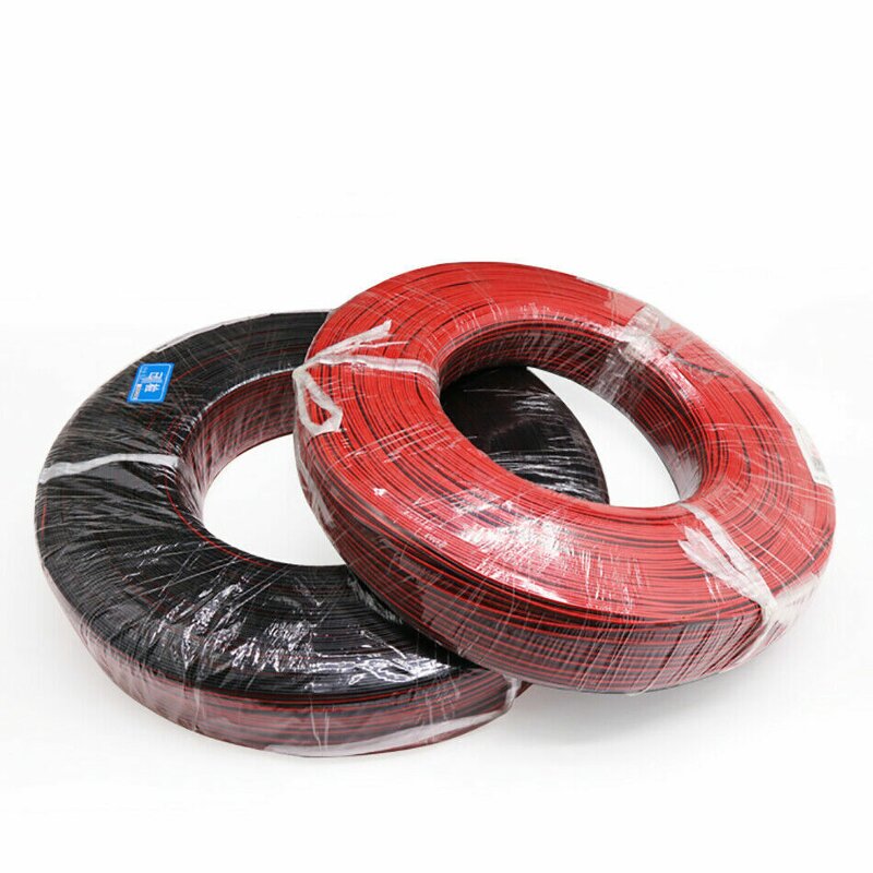 Flat Ribbon Wire Cable Manufacturer - Stranded 2468 PVC 2 Pin Red Black 16-28AWG