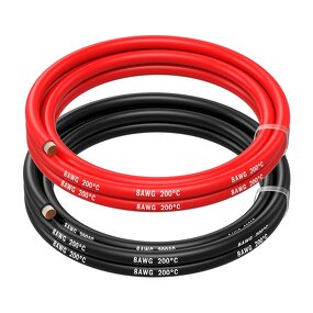 Battery Wire Manufacturer - 8AWG Red Black Silicone 1650 Strands Tinned for RC Cars