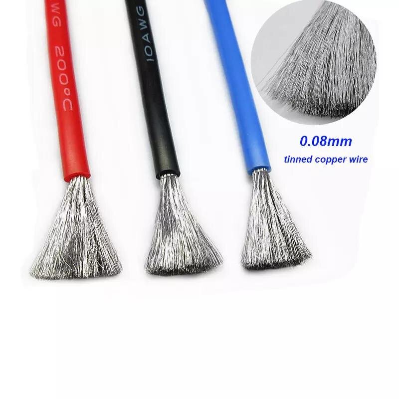 Silicone Cable Manufacturer - High Temp Super Soft Stranded Tinned 7AWG -60C-200C 600V